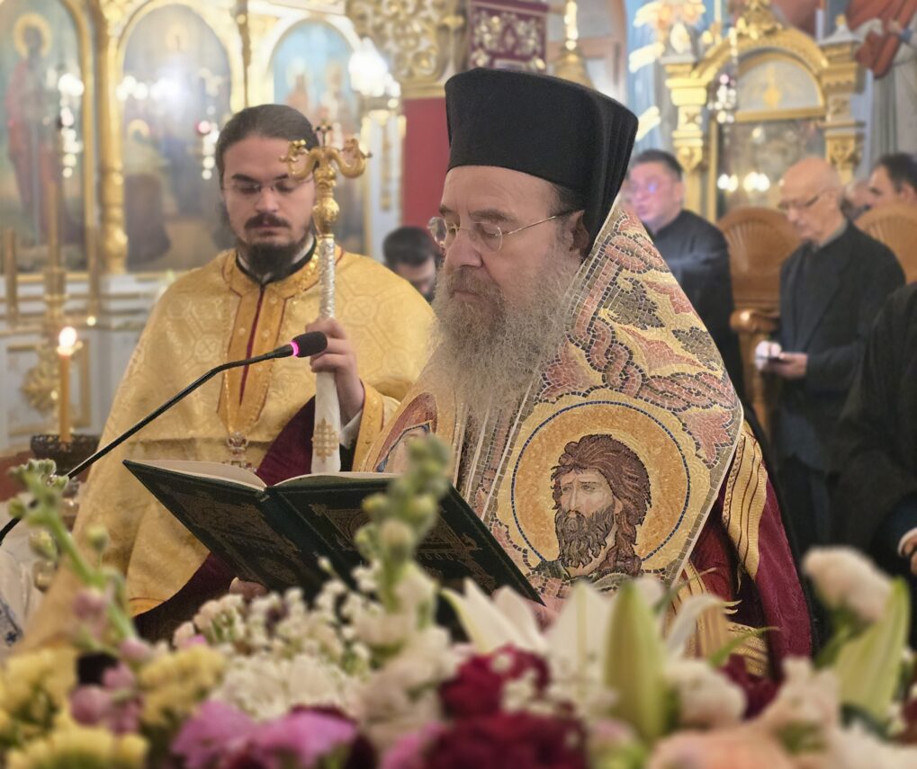 Η Α΄ ΣΤΑΣΗ ΤΩΝ ΧΑΙΡΕΤΙΣΜΩΝ ΤΗΣ ΘΕΟΤΟΚΟΥ  ΣΤΟΝ ΚΑΘΕΔΡΙΚΟ ΙΕΡΟ ΝΑΟ ΤΗΣ ΙΕΡΙΣΣΟΥ